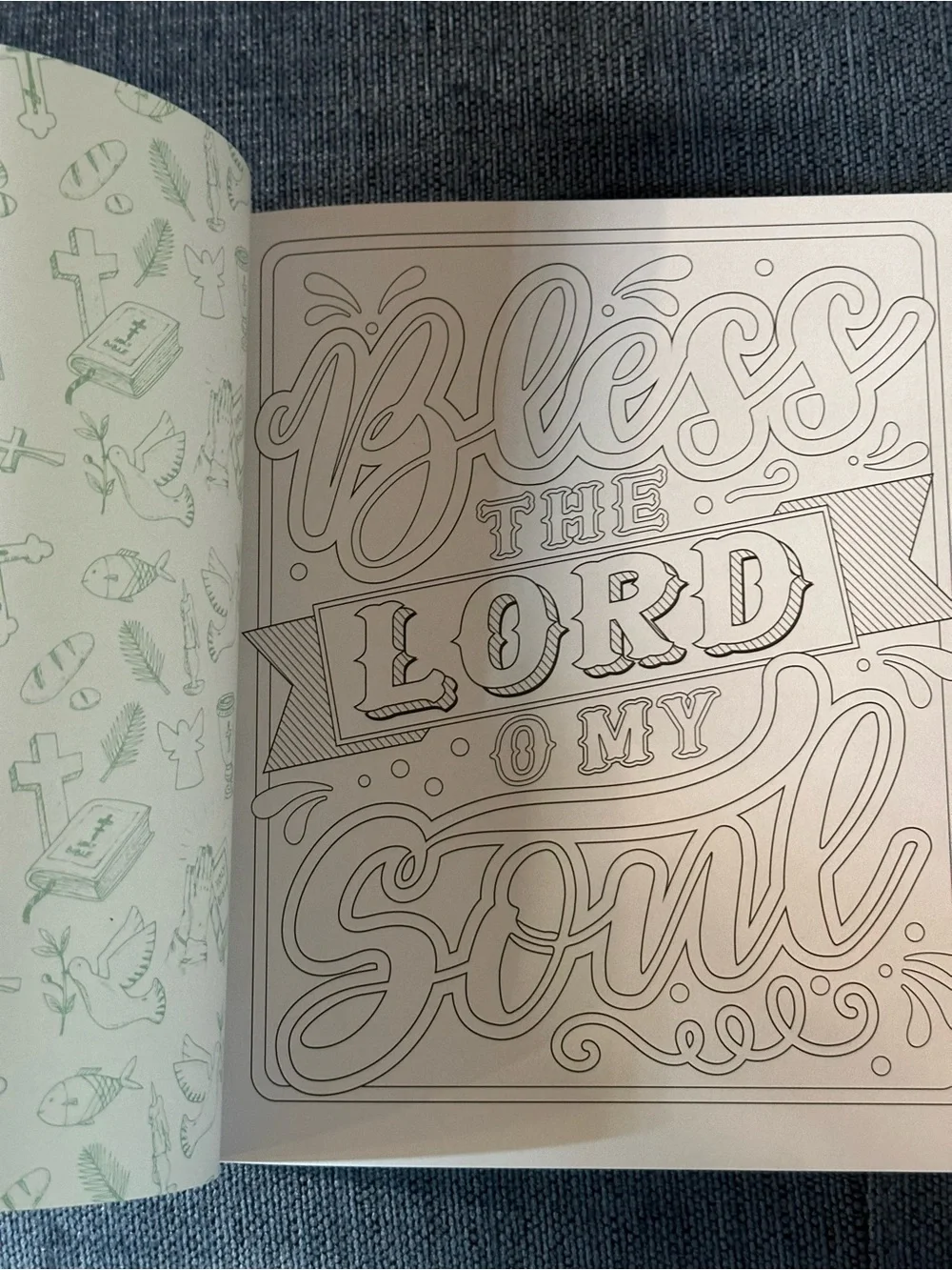 Faith & Devotion Inspirational Coloring Book & Bible Psalms Coloring Book